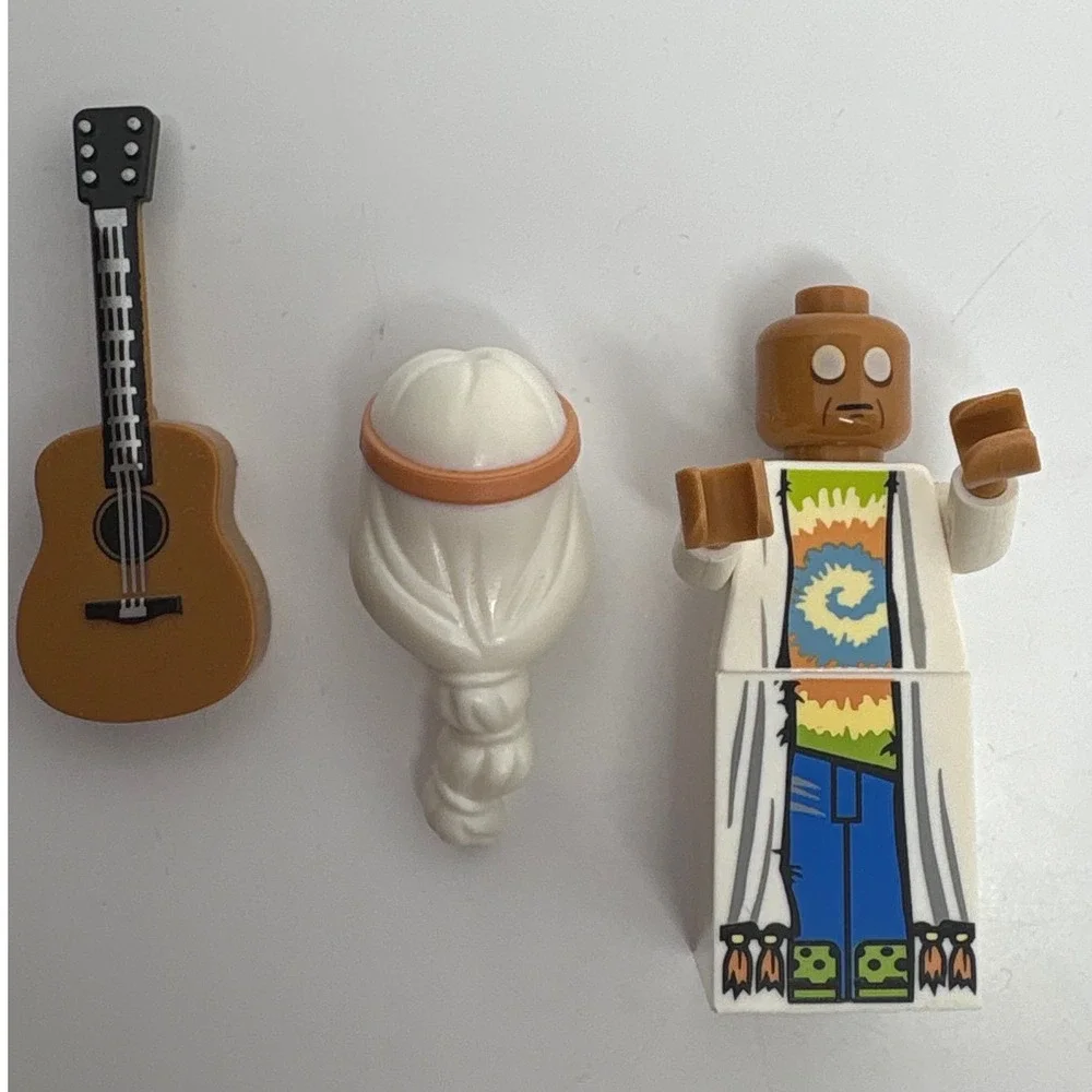 LEGO Movie Minifigure Vitruvius Hippie Singer 70809 70810 TieDye Musician Guitar